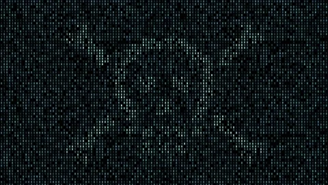 Digital piracy technology computer code. symbol pirate Stock Footage 160480140