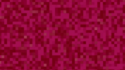 Digital pixel art design with red and magenta square blocks pattern 스톡 동영상 292516205