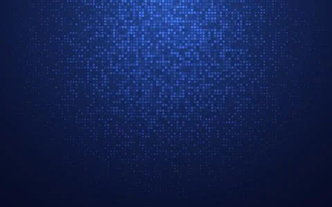 Digital pixel background. Virtual technology concept. Tech background with Stock Illustration