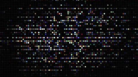 Digital pixel breakdown in black with a television static effect. Stock Footage 267110485
