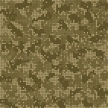 Digital pixel camouflage pattern. Military texture. Abstract army or huntin.. Illustrazione stock