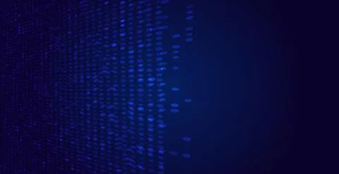 Digital Pixel Explosion. Abstract Virtual Cyber Space Data Flow. Halftone Pixel Illustrazione stock