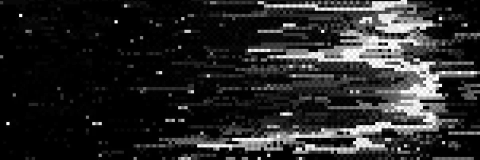 Digital pixel glitch effect Stock Illustration