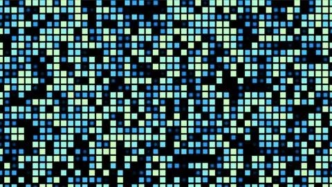 Digital Pixel Grid Cyber Monday Technology Background with Glowing Blue Mos.. Stock Illustration
