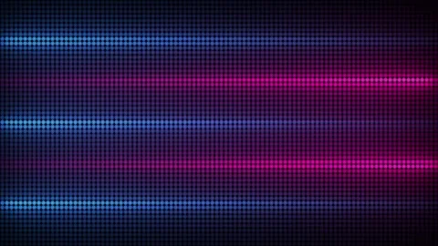 Digital pixel grid with horizontal blue and pink lines, futuristic, technology Stock Footage 335573560