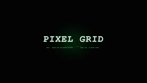 Digital Pixel Grid Matrix Effect with Glitch and Binary Code - Futuristic T.. Stock Footage 331568510