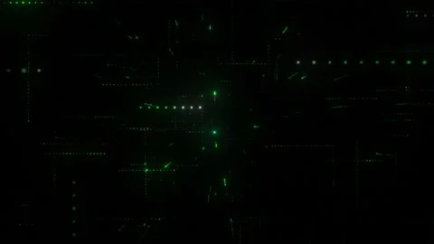 Digital Pixel Matrix Vídeo Stock 158820155