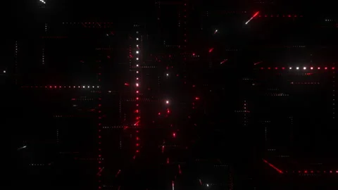 Digital Pixel Matrix Stock Footage 158820247