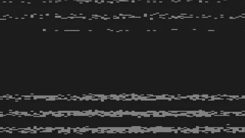 Digital Pixel Noise Screen Flowing Strobing Down Stock Footage 196974476