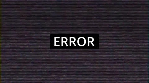 Digital pixel noise vhs effect with pop-up text: ERROR. The problems of the Stock Footage 160198706