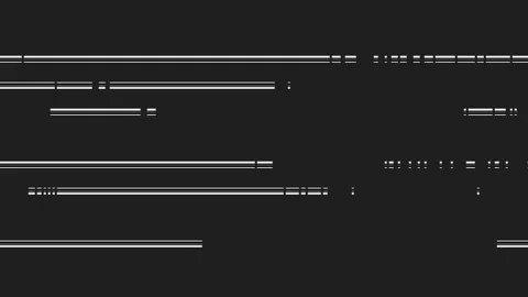 Digital Pixel Running Noise Lines Screen Pure Motion Background Stock Footage 120765760