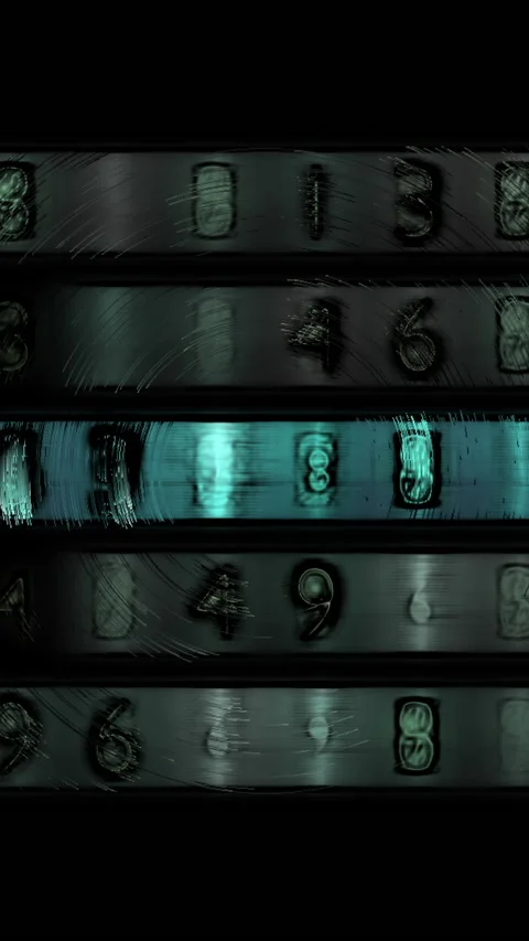 Digital Pixel Sorting Noise of Futuristic technological interface - vertica.. Stock Footage 228457113