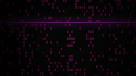 Digital pixelated background with code. Video stock 335108157