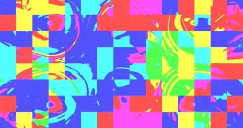 Digital Pixelated Futuristic Background - Loop. Stock Footage 244176567