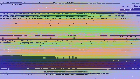 Digital Pixelated Noise Screen Glitch Flickering Scratch Abstract Background Stock Footage 118916199