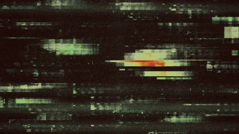 Digital Pixelated Noise Screen Glitch Flickering Scratch Abstract Background Stock Footage 118923582