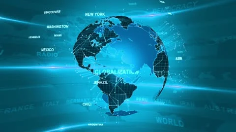 Digital Planet Earth. With a bright abstract background. Stock-Footage 11803734
