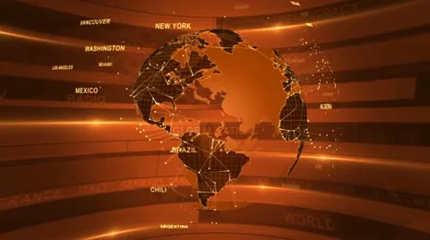 Digital Planet Earth. With a bright abstract background. Stock-Footage 11808685