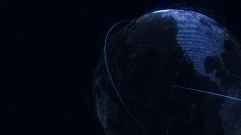 Digital Planet Earth Stock Footage 278578775