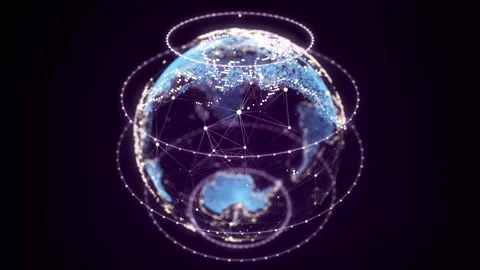 Digital planet Earth Stock Footage 280546921