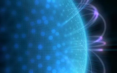 Digital Planet Stock Illustration