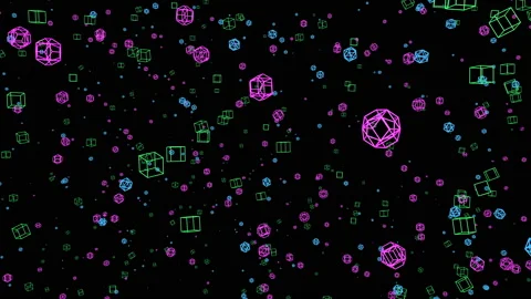 Digital plankton.Abstract background with animation of slow moving particles Stock Footage 95449355