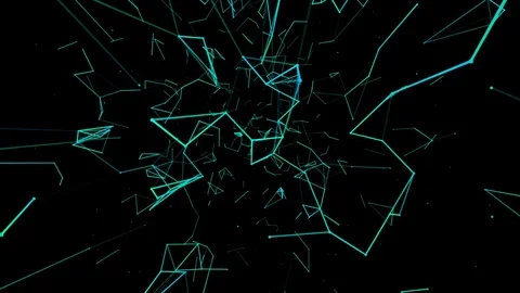 Digital plankton.Abstract plexus background for different events and projects Stock Footage 79341789