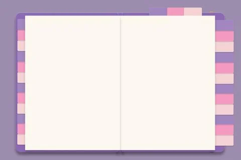 Digital Planner mock up, with place for your corporate. Blank mock up with .. Stock Illustration