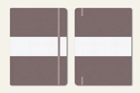 Digital Planner mockup, with place. Blank mock up with Cover. Stock Illustration