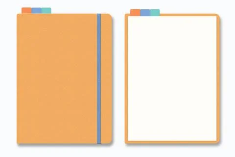 Digital Planner mockup, with place for your corporate identity details. Bla.. Stock Illustration