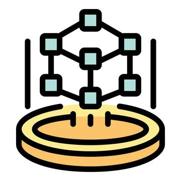 Digital platform shows growing network and business expansion potential Stock Illustration