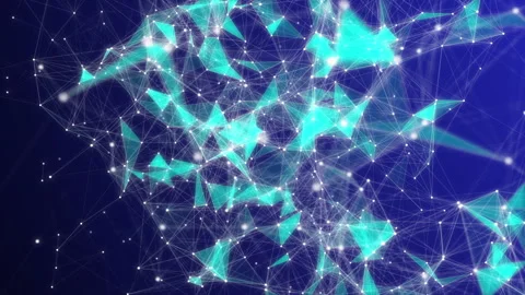 Digital Plexus background. Business technology or medical blue background. From Stock Footage 144292457