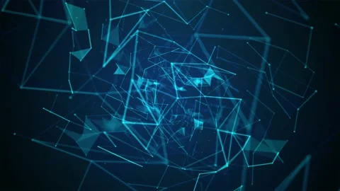 Digital Plexus background. Business technology or medical blue background. Stock Footage 183670628