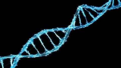 Digital Plexus DNA molecule random digits Loop Alpha Channel Stock Footage 82470987