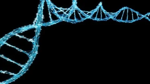 Digital Plexus DNA molecule random digits Loop Alpha Channel Stock Footage 82707536