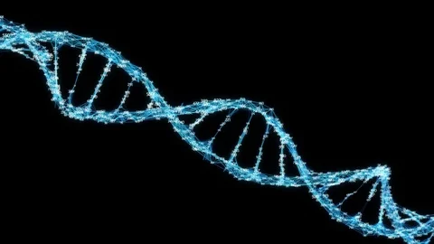 Digital Plexus DNA molecule random digits Loop Alpha Channel Stock Footage 82732753
