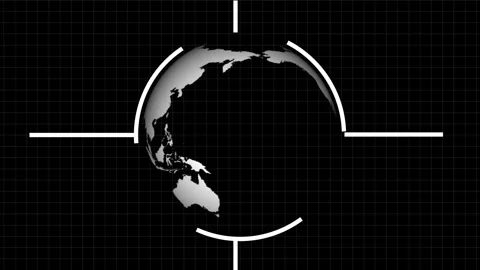 Digital plexus earth globe rotating ,Futuristic communication concept scann.. Stock Footage 321737383
