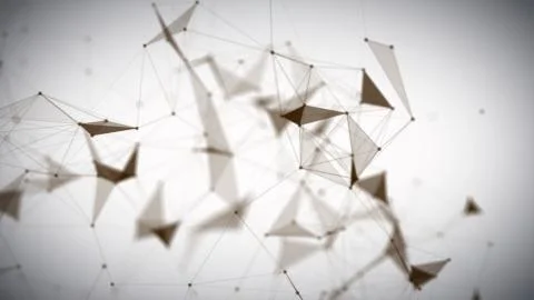 Digital Plexus Glow Dots Backgrounds Stock Illustration