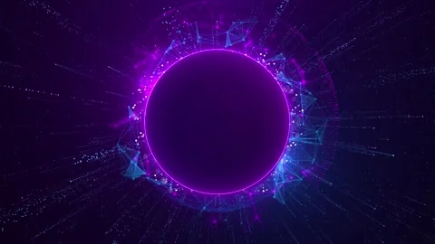 Digital plexus, ideal for concepts like AI, big data, blockchain, communication Stock Footage 314202570