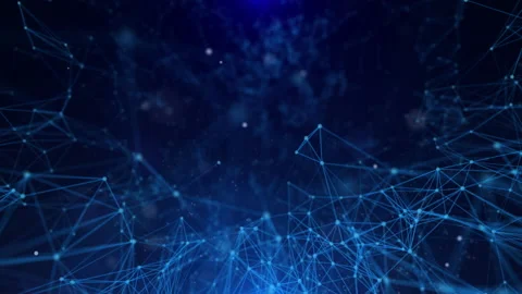 Digital plexus mesh futuristic technology structure zoom in 2 step motion Stock Footage 205134256