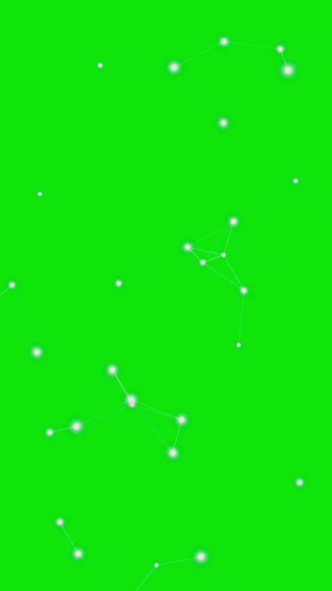 Digital Plexus Network Animation on Green Screen Stock-Footage 337094397
