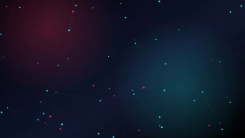 Digital plexus network connection. Abstract data flow lines in cyberspace. Stock Footage 340373133