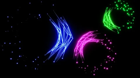 Digital Plexus Network Technology Connection Loop 4K Video stock 165858444