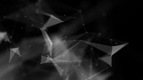 Digital plexus nodes and connection Network Background Stock Footage 115061589