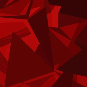 Digital png illustration of angular red abstract design on transparent Stockillustratie