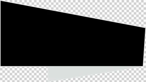 Digital png illustration of black angular shape with copy space on transparent Stock Illustration