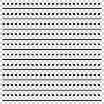 Digital png illustration of black pattern of lines and rectangles on transparent イラスト素材