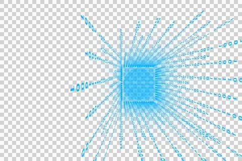 Digital png illustration of blue binary coding on transparent background 스톡 일러스트