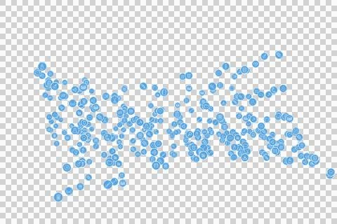 Digital png illustration of blue pattern on transparent background Stock Illustration