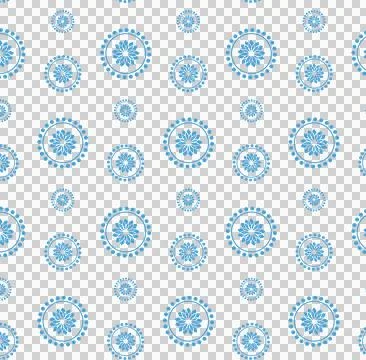 Digital png illustration of blue pattern on transparent background Illustrazione stock